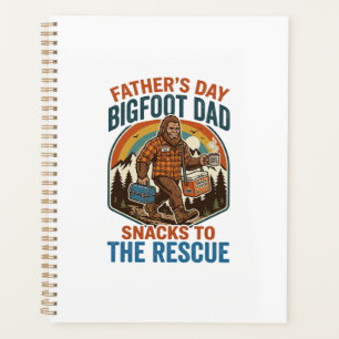 Vatertag Bigfoot Dad Shirt Kinder großziehen wie e Planer