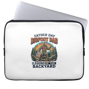 Vatertag Bigfoot Dad Shirt Snacks Held Funny Gif Laptopschutzhülle