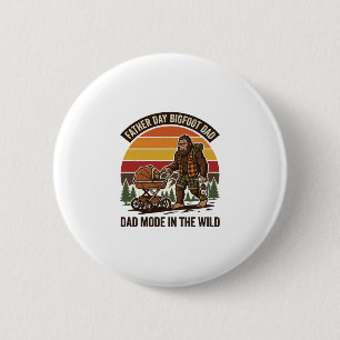 Vatertag Bigfoot Papa Shirt Camping Legende Vater Button