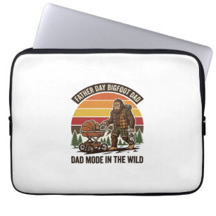 Vatertag Bigfoot Papa Shirt Camping Legende Vater Laptopschutzhülle