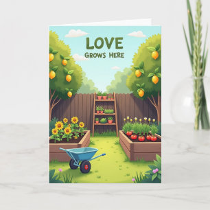 Vatertag Blumen der Liebe Karte