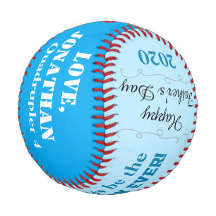 Vatertag Boy Quadruplet Blue Foto Baseball