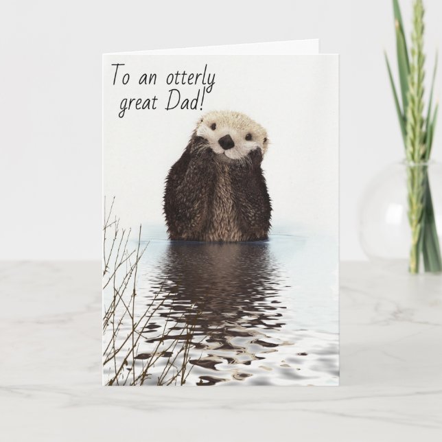Vatertag Card Otter Karte (Vorderseite)