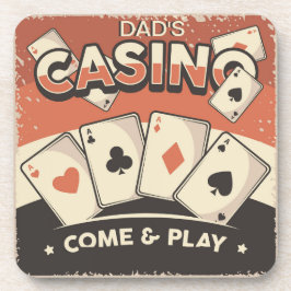 Vatertag Casino Poker Karten Getränkeuntersetzer