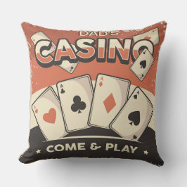 Vatertag Casino Poker Karten Kissen