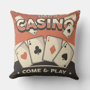 Vatertag Casino Poker Karten Kissen
