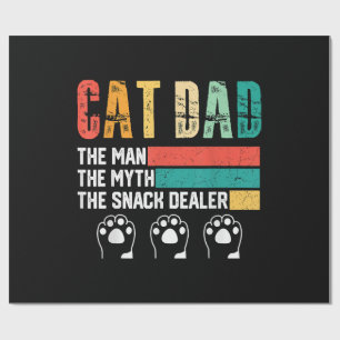 Vatertag Cat Vater Geschenkpapier