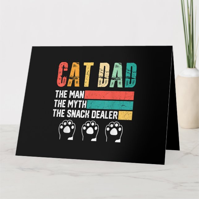 Vatertag Cat Vater Karte (Vorderseite)