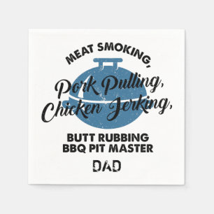 Vatertag Custom GRILLEN Vater Personalisiert Paper Serviette