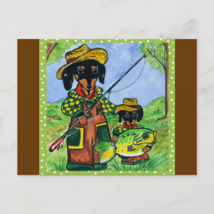 Vatertag Dackeln Postkarte