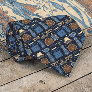 Vatertag Dapper Dad Muster Krawatte