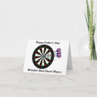 Vatertag-Dart-Board und Darts