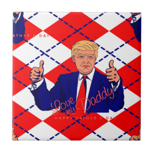 Vatertag Donald Trump Fliese