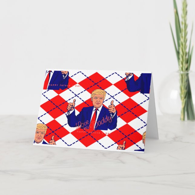 Vatertag Donald Trump Karte (Vorderseite)
