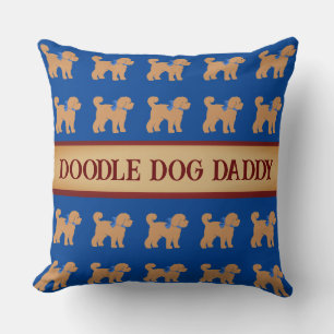 Vatertag Doodle Dog Kissen
