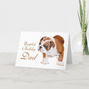 Vatertag Englische Bulldogge Karte