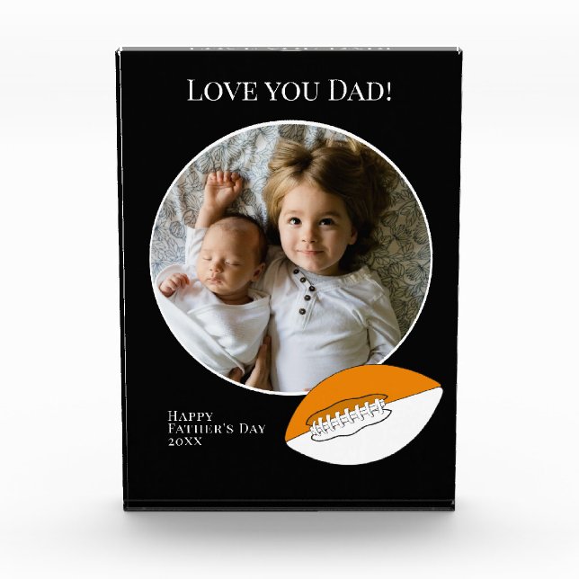 Vatertag Foto mit Fußball (Vorderseite)