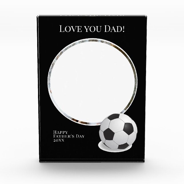 Vatertag Foto mit Fußball (Vorderseite)