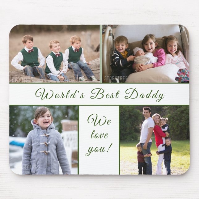 Vatertag-Foto Mousepad (Give Dad a one-of-a-kind mousepad he'll always treasure!)