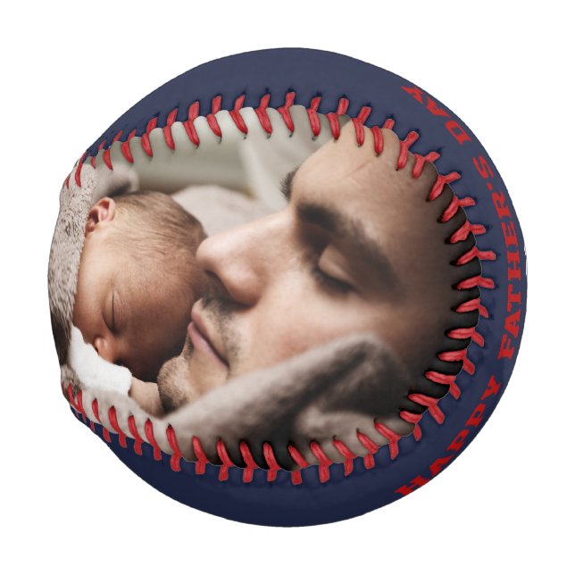 Vatertag Foto Personalisiert Baseball (Vorne Rechts)