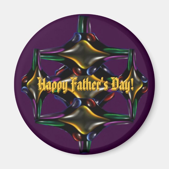 Vatertag Fraktal Magnet (Vorne)