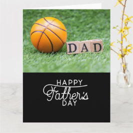Vatertag für Basketball auf Grün bis Vater Karte