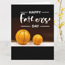 Vatertag für Basketball-Vater schwarz Karte
