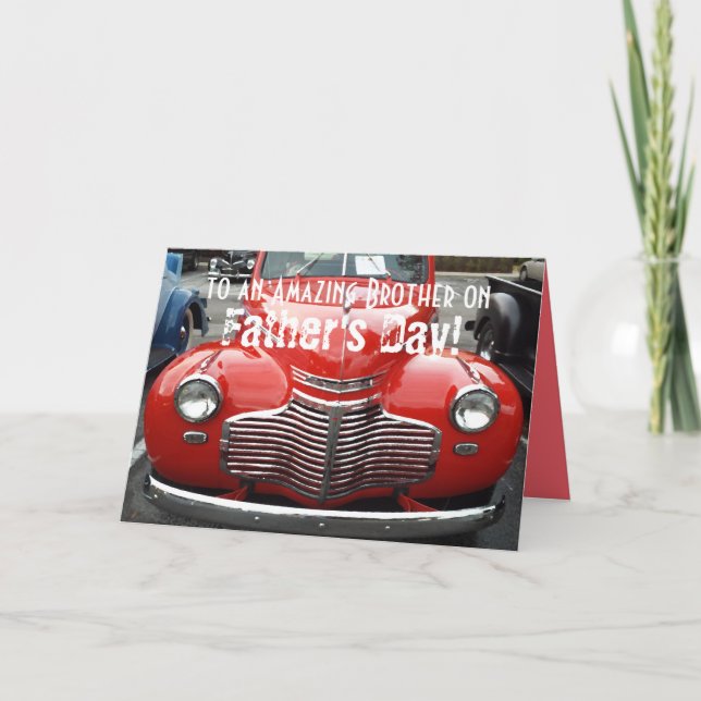 Vatertag für Bruder Klassik 1941 Chevy Card Karte (Vorderseite)