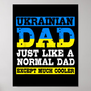 Vatertag für Männer Lustiger Ukrainischer Vater Poster