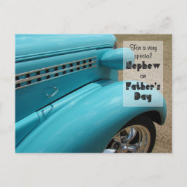 Vatertag für Nephew Frisierte Auto Spaß Foto Postkarte