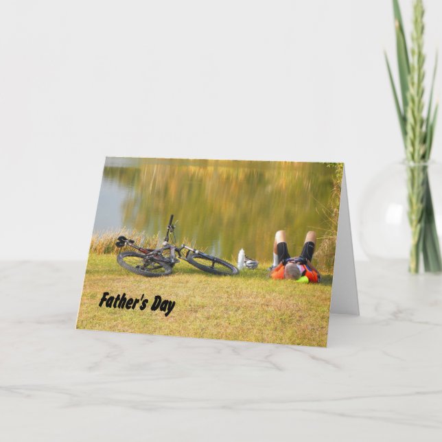 Vatertag für Radfahrer Karte (Vorderseite)