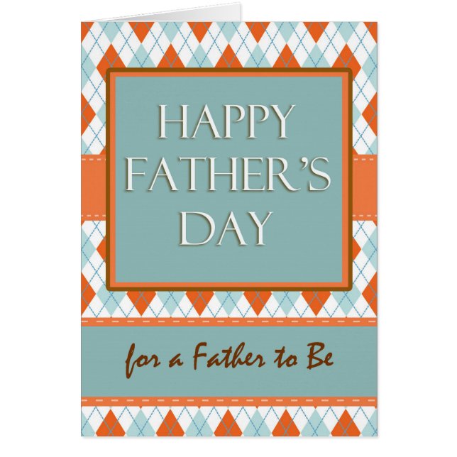 Vatertag für Vater sein, Raute Design (Vorne)