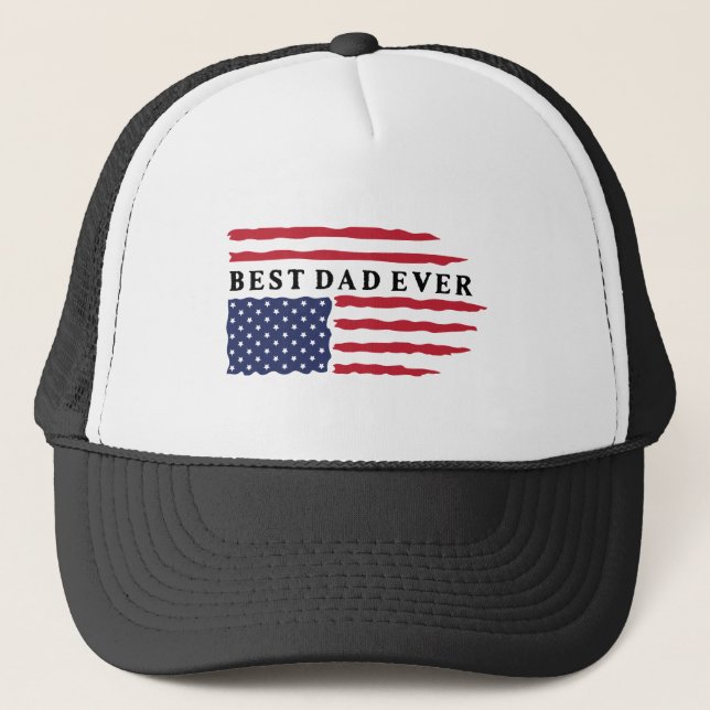 Vatertag, Geburtstag, Bester Vater je! Truckerkappe (Vorderseite)