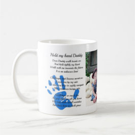 Vatertag Gedicht halten meine Hand Handprint Vater Kaffeetasse