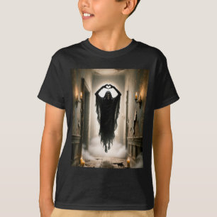 Vatertag Geist Herz Hände Horror Grusel Gesicht T-Shirt