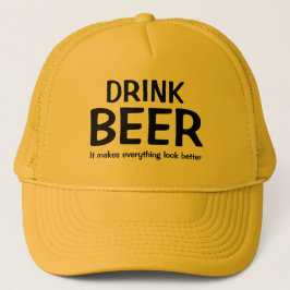 Vatertag Geschenk Baseball Neuheit DRINK BIER Truckerkappe