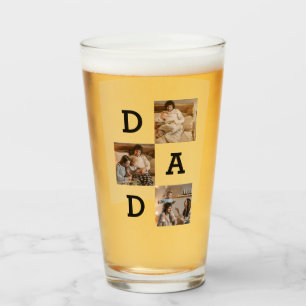 Vatertag Geschenk für Vater - Collage aus Foto   Glas