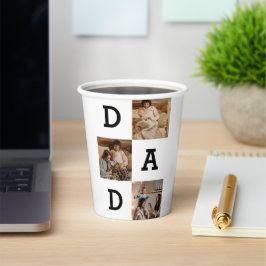 Vatertag Geschenk für Vater - Collage aus Foto | Pappbecher