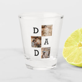 Vatertag Geschenk für Vater - Collage aus Foto | Schnapsglas