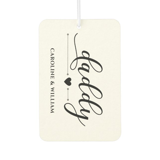 Vatertag Geschenk für Vater Daddy Großvater Liebe Autolufterfrischer (Vorderseite)