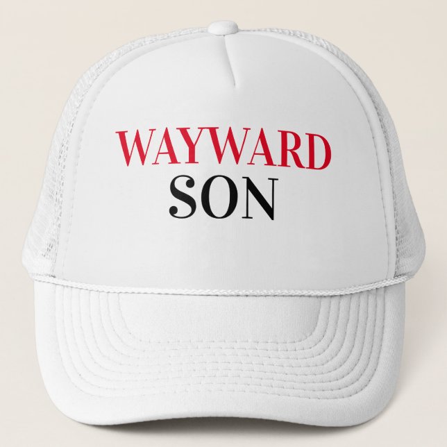 Vatertag Geschenk Idee Baseball WAYWARD SON Truckerkappe (Vorderseite)