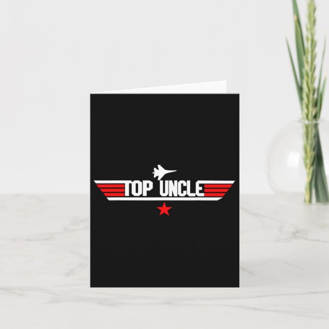 Vätertag Geschenk Onkel Geschenk von Niece Nephew  Karte (Vorderseite)
