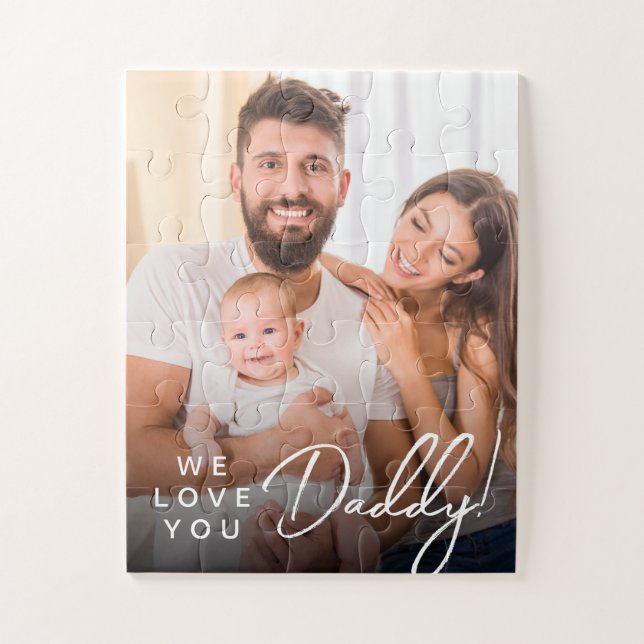 Vatertag Geschenkidee Personalisiertes Daddy Foto (Vertikal)