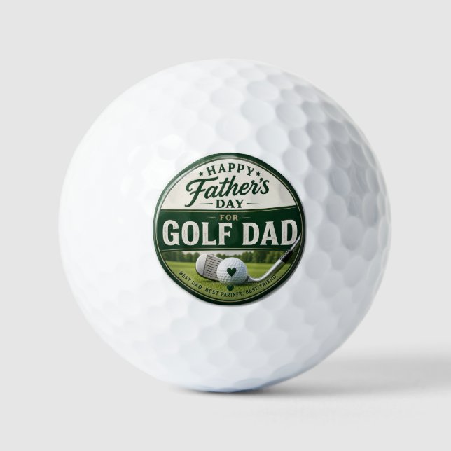 Vatertag Golf-Vater  Golfball (Vorderseite)