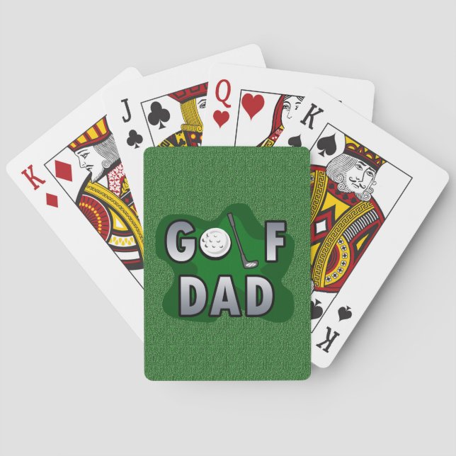 Vatertag Golf-Vater-Verein-L Spielkarten (Rückseite)