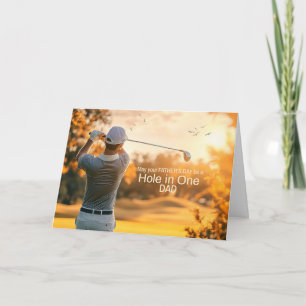 Vatertag-Golfer Golf Sportsthema  Feiertagskarte