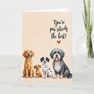Vatertag Grafikkarte für Hundebesitzer Karte