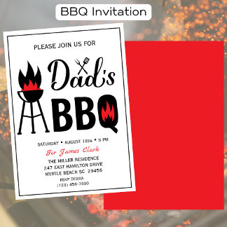 Vatertag GRILLEN Party Einladung