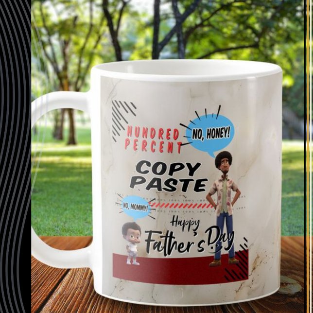 Vatertag - Hundert Prozent Copy Paste Kaffeetasse (Von Creator hochgeladen)