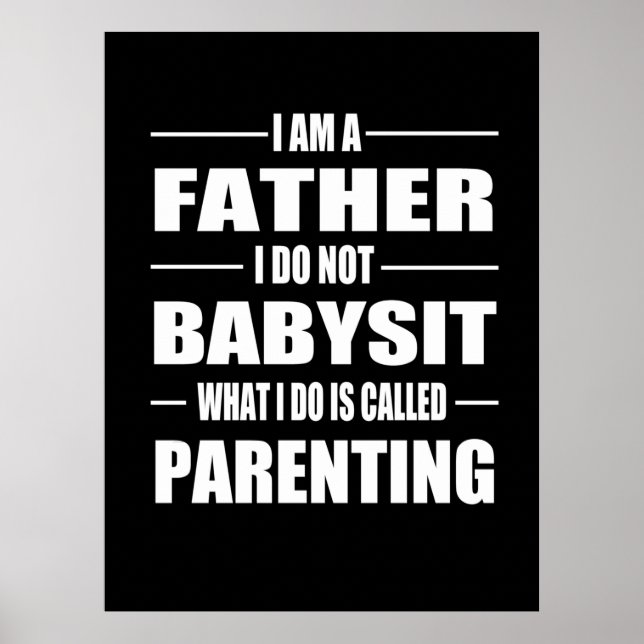 Vatertag | Ich bin Vater Poster (Vorne)